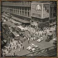 vintage old street scene