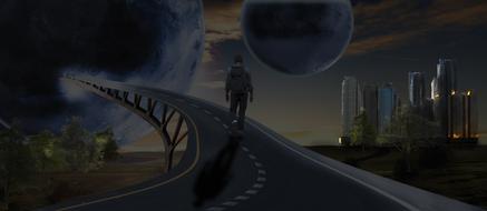 Fantasy Planet Road person