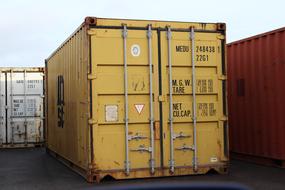 Container Shipping yellow
