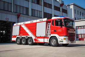 Fire Large Tank Vehicle in Vienna