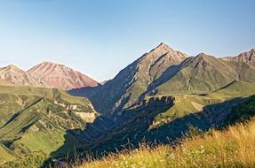 green Georgia Great Caucasus Mountains