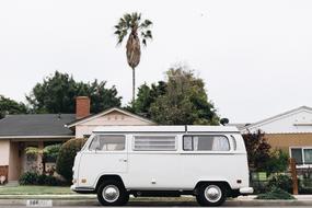 White Van Car on a city street