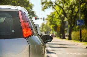 Car Traffic Jams at City road