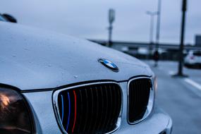 Bmw Car white and logo