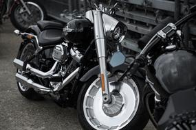 Motorcycle Harley Davidson silver