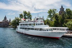 Travel river white boat