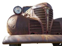 brown rusty american pickup