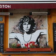 Graffiti Street Art jimmorrison as a drawing