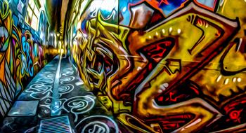 Graffiti Grunge Paint Street colors drawing