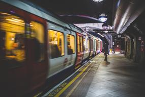 motion photo of Subway Train Station