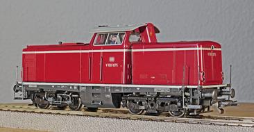 Diesel Locomotive Model red