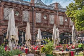 street cafe in the center of Berlin