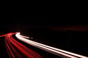 clipart of Night Highway at night