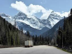 Snowy Mountains at Nature