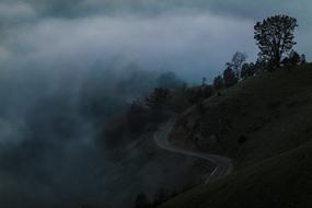 Landscape Nature Mountain dark smoke