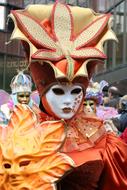 Mask Orange Carnival person