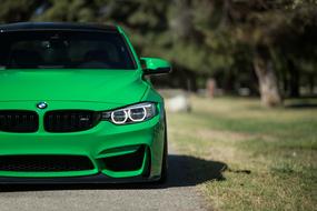 Green Car bmw