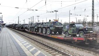 transportation of military equipment by rail