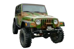 Car Teren Jeep as a model on white