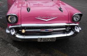 old vintage pink auto