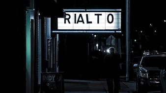 Movie Theatre rialto at night
