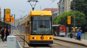 Dresden Tram yellow