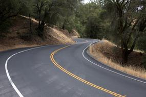 Curved Winding Road Travel