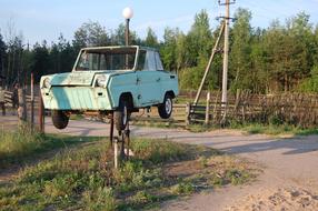 old car statue