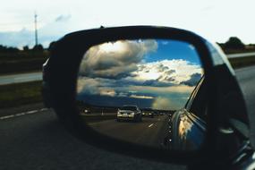 Mirror Car sky