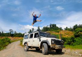 Car Fun Jump person