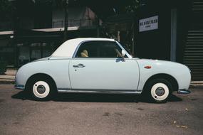 Vintage Car Retro white