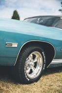 blue Oldtimer Us Car