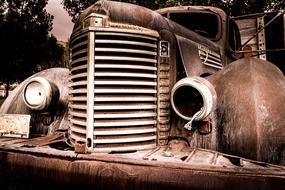 Rusty Vintage Car abandoned