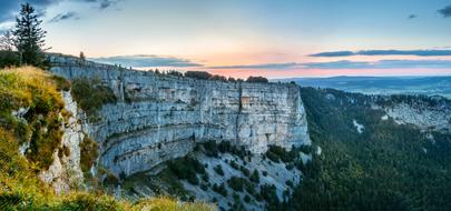 landscape of Colored Rock at Evening