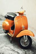 orange Scooter Vespa