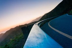 Road Curve sunset