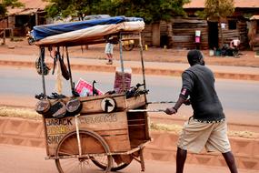 Tanzania street shop cart