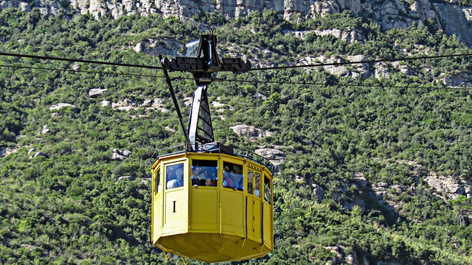 Cable Car at mountain slope