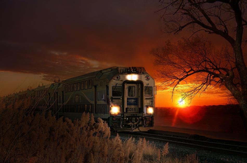Train Sun Warm