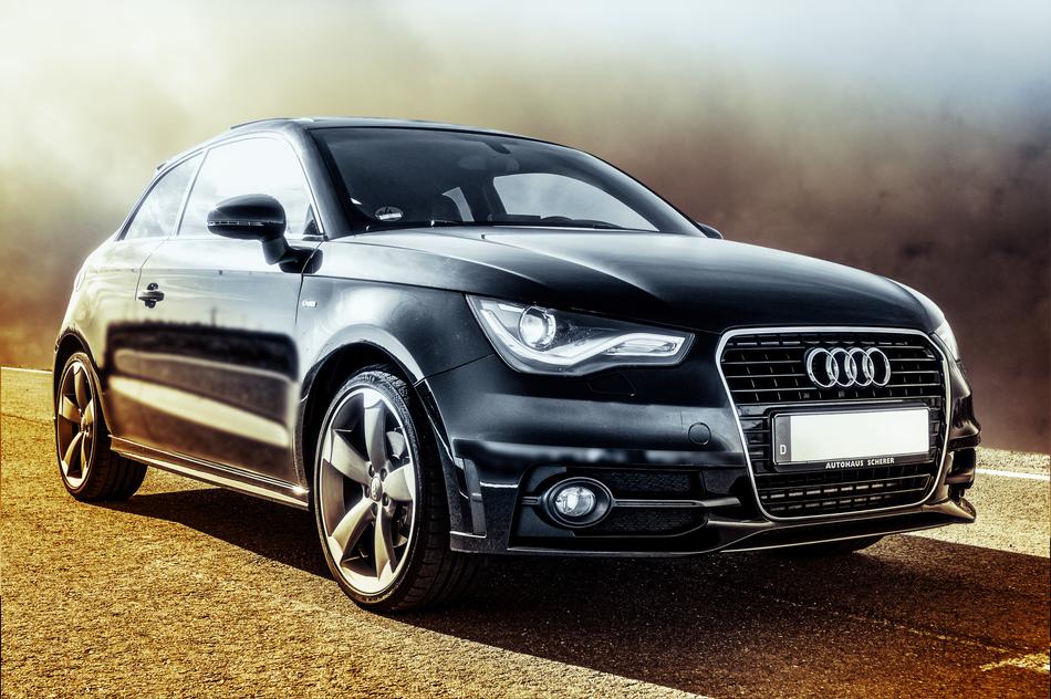 sunny haze over Car Audi Auto
