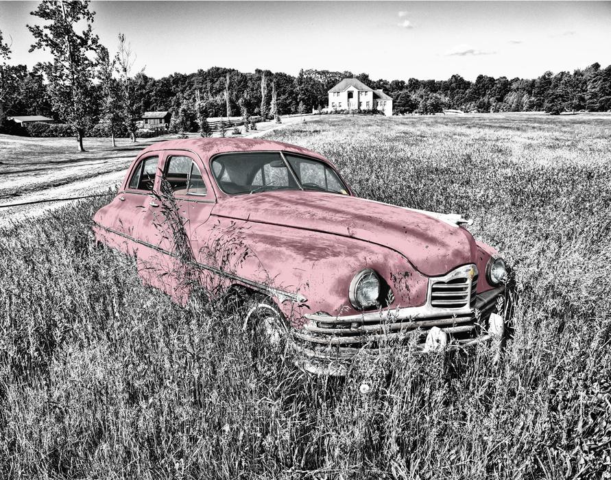 Oldtimer Car pink