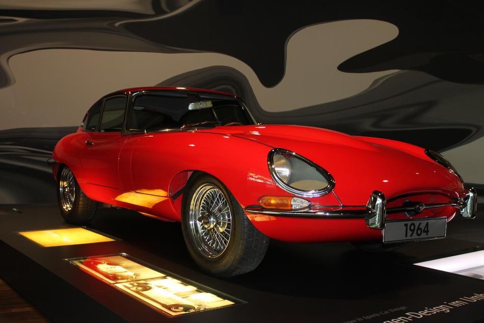 red Jaguar Auto from 1964