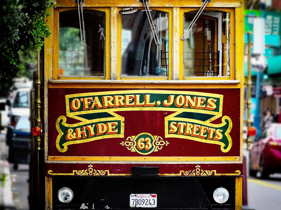 Tram Cable Car in Usa