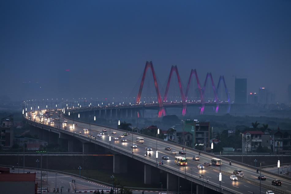 Hanoi Nhat Tan Bridge in Vietnam