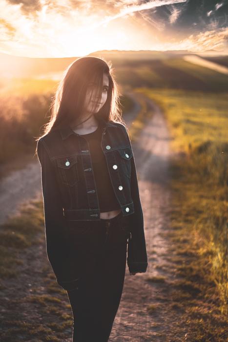 Girl with Long Hair outdoor