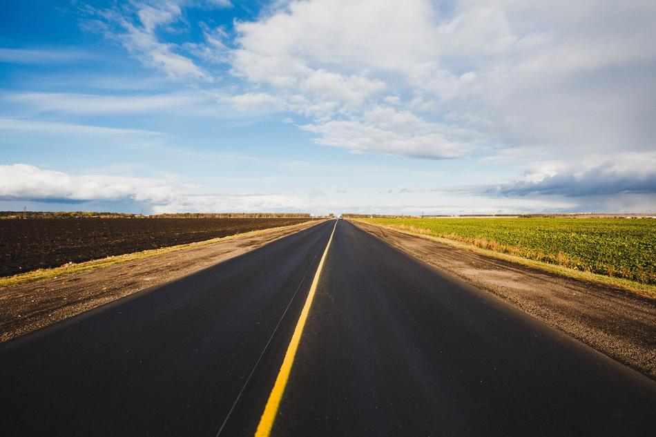 Asphalt and sky