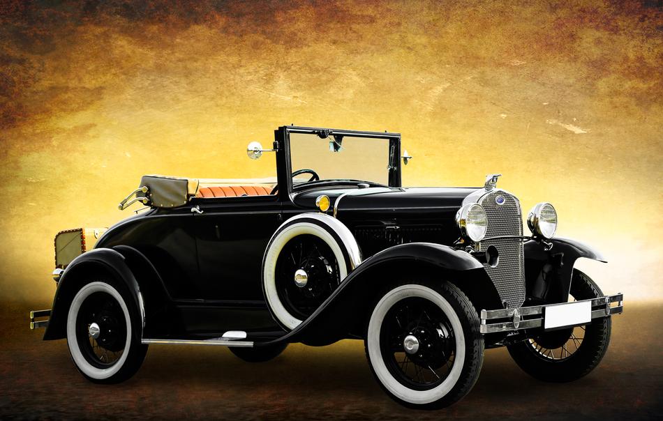 vintage convertible as a 3d model