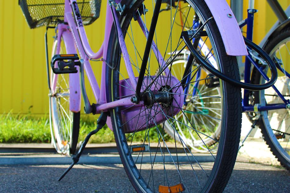 Bike Wheel purple