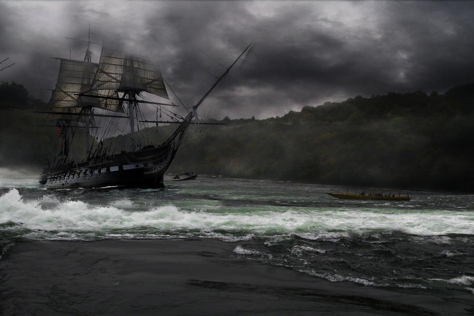 Sailing Ship Rushing