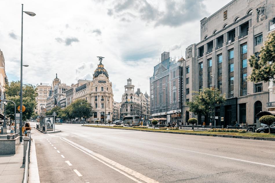 photo of the main street in Madrid